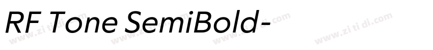 RF Tone SemiBold字体转换